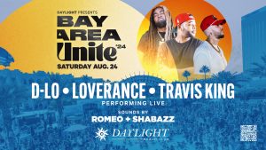 Daylight Beach Club presents Bay Area Unite. Saturday August 24th following the Las Vegas Raiders vs San Francisco 49er’s preseason game Daylight Beach Club bridges the bay with a west coast party like no other. 9er fans and Raider fans will be entertained with some of the hottest Hip Hop talent in Northern California with performances by D-Lo, Loverance, and Travis King, sounds by Shabazz and the 49er’s official DJ, Romeo.