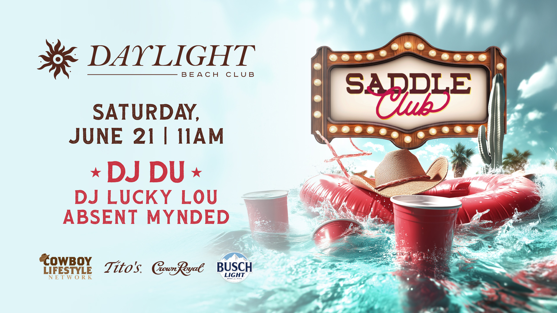 Saddle Up for the Wildest Pool Party in Vegas – June 21 at DAYLIGHT Beach Club