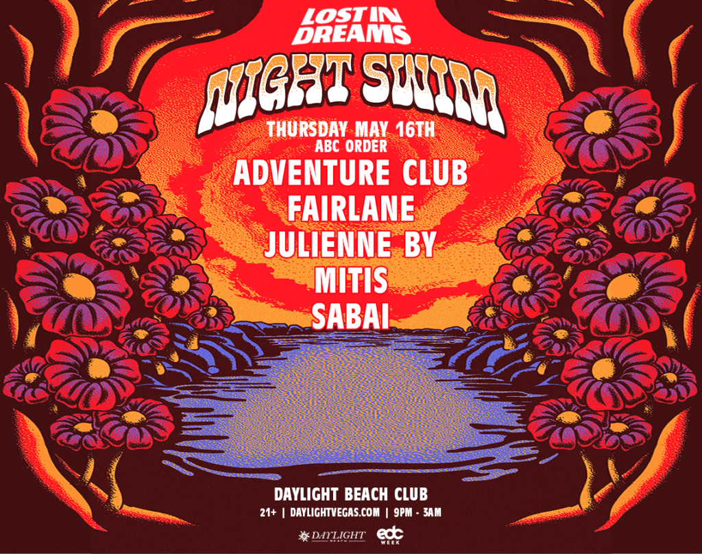 Following Bassrush, join us at our Lost in Dreams night time dive during our EDC week celebration. 