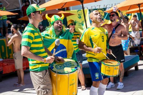 Copa America 24' Brazilian vs Paraguay Pool Party.