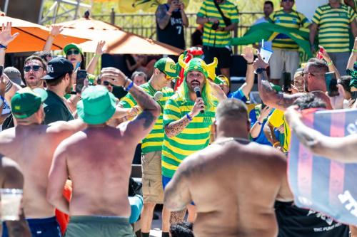 Copa America 24' Brazilian vs Paraguay Pool Party.